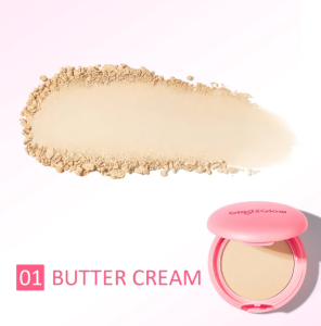 GLAD2GLOW Perfect Blurring Powder Foundation | Primer Skin Tint Foundation | Refill Bedak | Bedak Padat