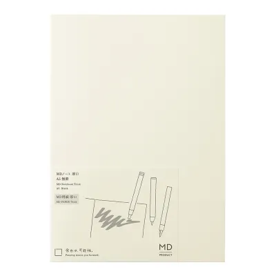 MD Notebook Thick A5 Square and A5 - Blank & Blank A