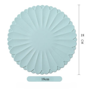 Fypo cách nhiệt silicon mat Tấm Lót đĩa ăn chịu nhiệt và chịu nhiệt bát và lót đĩa hình hoa đế lót ly đồ trang trí bàn Mat đệm lót nồi