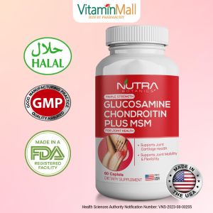 [Bundle] Nutri Botanics Triple Strength Glucosamine Chondroitin MSM + Type 2 Collagen - Joint Pain Relief & Mobility