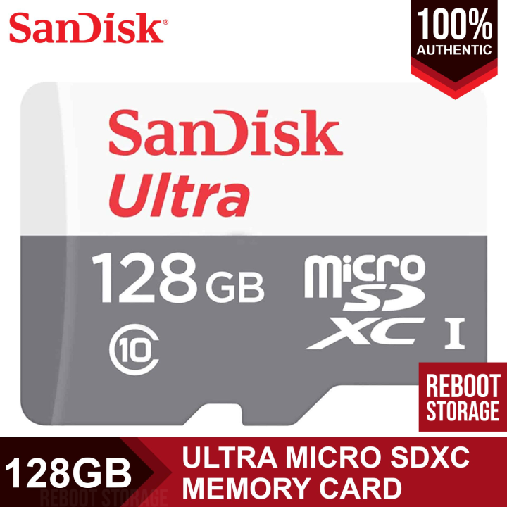 SanDisk Ultra 128GB Micro SDXC Memory Card 100MB/s UHS-1 Class 10