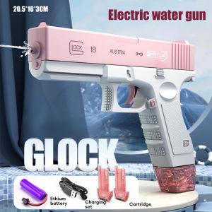 Military Style M416 Water Blaster Gun - 180ml Quick-Load Tank USB Rechargeable & Splash-Proof Design Ideal Outdoor Water Toy for Kids/Adults