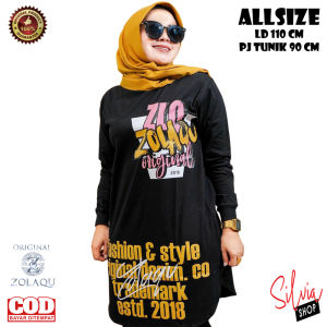TUNIK ZOLAQU TERBARU 2024 FASHION DRESS ATASAN WANITA KEKINIAN HIJAB STYLE OFFICIAL STORE RESMI ZLQ