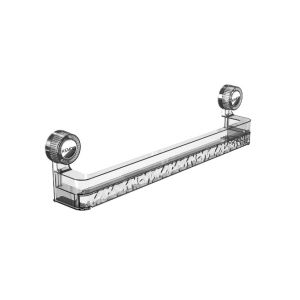 Punch-Free Double-Layer Suction Cup Slipper & Towel Rack – Wall Mounted Bathroom Organizer