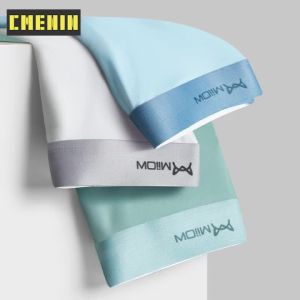 [CMENIN ]  4Pcs Lot Men Boxer Shorts Graphene Antibacterial Ice Silk Underwear Man Boxershorts Seamless Breathable Male Panties L-5XL M1511