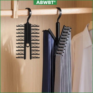 20 Row Belt Storage Rack Mens Tie Adjustable Tie Hanger Rack Closet Holder Household Organizer Racks Clothing Wardrobe Storage
