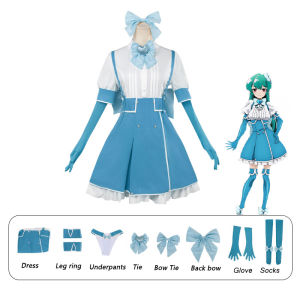 Anime Gushing over Magical Girls Cosplay Costume Tenkawa Kaoruko Minakami Sayo Dress Glove Socks outfit Halloween Lolita Sailor Moon Uniform Dress