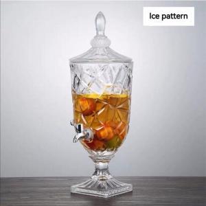 Glass Cold Water Pitcher with Faucet & Large Capacity Juice Container