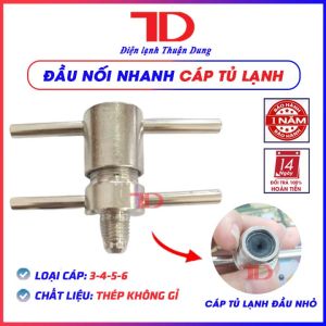 Bộ nối cáp và nối ống nhanh cho tủ lạnh máy lạnh phi 3-4 5-6 - Điện Lạnh Thuận Dung