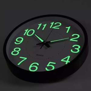 Jam Dinding Menyala Di Gelap Jam Glow In The Dark