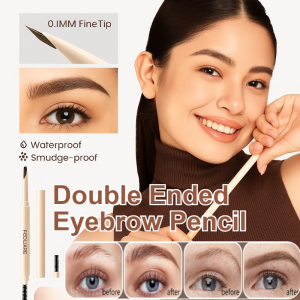 Double-Ended Eyebrow Pencil High Quality Waterproof Natural Long Lasting Eyebrow Pencil High Pigmented Smudge-Proof
