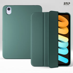 RBP Tri-fold Solid Color Thin All-inclusive Silicone iPad Case  for ipad gen 7th 8th 9th  ipad 2th 3th 4th ipad 10 gen ipad mini 4 mini 1 2 3 ipad mini 5  mini 6 ipad air 1 ipad air 2  ipad 5th 6th  ipad air 4 5 simple pink no pen slot