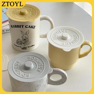 ZTOYL 1pcs phổ Silicone Glass cup Bìa niêm phong nắp bảo vệ nhiệt độ bảo quản cho cà phê Sữa cup với lồi xử lý
