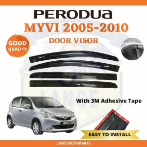 Perodua Myvi 2005-2010 Door Visor Air Press Window Mugen Style Acrylic Wind Deflector (4PCS)