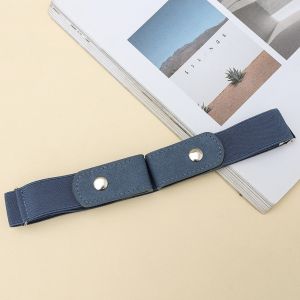 NANMEN Easy To Wear Invisible Belt Canvas Adjustable Buckle-Free Belts Fashion Stretch Elastic Waist Tighten Belt Fashion Wear
