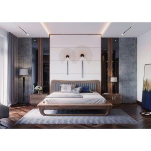 Giường ngủ hiện đại cao cấp thiết kế đẹp tinh tế chất liệu bền bỉ phù hợp chung cư và nhà phố