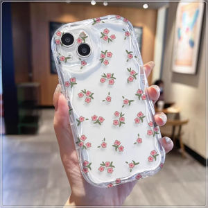 Beautiful little flowers Compatible for IPhone 15 Plus 11 14 13 12 15 Pro Max XR X XS Max 15 7Plus 8plus Wavy Curved Edg
