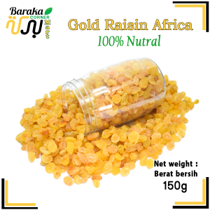 Kismis Emas AA | Fresh Raisins | AA Gold Raisins | Buah-buahan Kering 150g