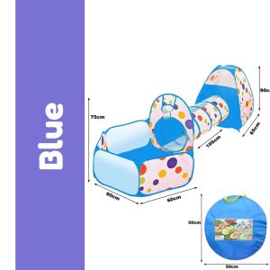 hot sale-instockRealeos 3 in 1 Foldable Pop Up Kids Tent Baby Ocean Ball Pit Pool Play House Children Camping Tunnel Indoor R447