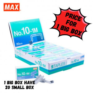 【1BOX=20 SMALL BOX ! ! !】MAX STAPLES BULLET NO.10-1M (ORIGINAL) (PRICE FOR 1 BOX)