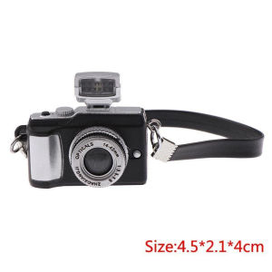 【SG 🚚】Kids Dollhouse Miniature Slr Camera Toy With Shutter Sound And Flash For 1/6 1/8 1/12 Scale Dolls House Decoration