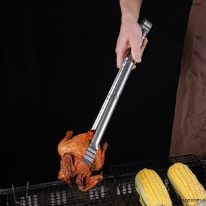 [COD] Cozyroom 45CM Outdoor Camping Grill Tongs Extra Long Kitchen Tongs Grilling Tongs Clips Stainless Steel Tongs For Cooking Grilling