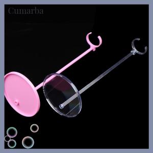 [Cumarba] ขาตั้งโชว์บัตรขาตั้งพลาสติกแบบเท้าคงที่โปร่งใสมีตุ๊กตา