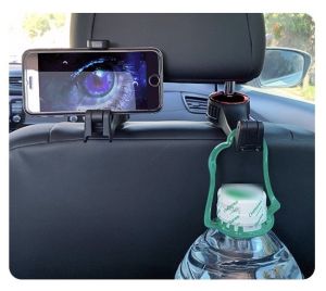 Móc treo đồ kiêm giá đỡ điện thoại gắn sau ghế ô tô xe hơi chắc chắn tiện dụng