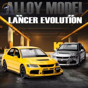 1:32 Scale Mitsubishi Lancer Evolution IX Diecast Model  Simulation Car Model Collectible with Sound and Light  car toys  Boys toys - Ideal Toy and Gift for Kids Collections