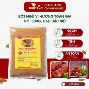 Bột ngũ vị hương đặc biệt gói 500g ướp thịt xá xíu lạp xưởng thịt nướng chuẩn vị