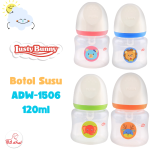 Botol Susu Bayi Lusty Bunny Wide Neck Easy Grip Bottle Basic Series 120ml/250ml