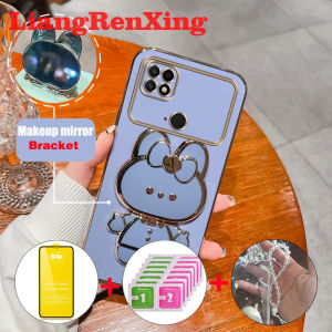 เคส POCO C40 5G 2023เคสโทรศัพท์เคสนิ่มซิลิโคนเคลือบอิเล็คโทรเพลทป้องกันดีไซน์ใหม่เคสกันกระแทกแบบนุ่มสวยงามพร้อมที่ยึด DDMTSL01กระต่าย