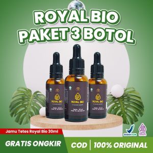 ROYAL BIO EXTRA HEMAT 3 BOTOL 30 ml Jamu Tetes untuk Kesehatan Jantung