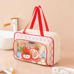 【NEW A 】Dry-Wet Separation Toiletry Bag Waterproof Double-Layer Cosmetic Storage Bag to Travel Beach Pool Bathing Swimming Sport Gym Bag