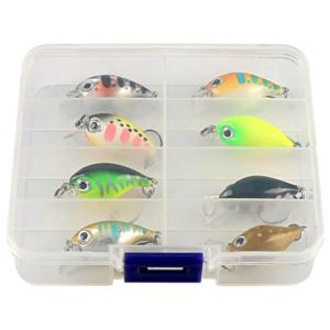 8pcs Advanced Steel Ball Lures Precise High Performances Fishing Baits for Basses Walleye Panfish Anglers