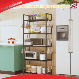 5 Tier Storage Rack Heavy Duty Standing Shelf 66 Lbs Capacity for Kitchen Garage