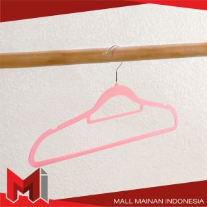 MallMainan-C1128 Hanger Baju Gantungan Beludru Tidak Licin / Gantungan Baju Aesthetic Anti Slip