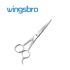 wingsbro 1pc Hair Scissors - 5.5/6.5/7.5"Stainless Steel Hair Cutting Scissors Barber Scissors For Men And Women-Premium Shears for Salons Men & Women Kids Adults & Pets - Silver