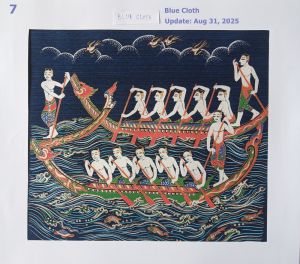 ภาพพิมพ์ศิลปะไทยวิจิตรบนผ้า No.3 - หนุมานและรามเกียรติ์สำหรับคอลเลกชั่นของคุณ