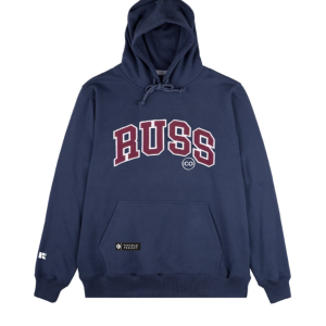 Russ Sweater Hoodie Pria Oldskull Navy Blue ( Up To Big Size ) Hodie Switer Oversize Style Koreaan 2023 Terlaris Kota Bandung Bahan Katun Fleece Tebal List RUSS Terpopuler Jaket Suiter Laki Dewasa Higt Quality Premium