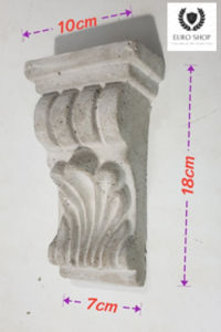 Con bọ xi măng hoa văn CB03 kích thước 10x18x5cm HTV-EUROSHOP gắn góc trần tường trang trí nhà cửa tân cổ điển (phu dieu xi mang)