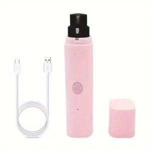 WININ Yên tĩnh Máy mài móng thú cưng bằng điện Có thể sạc lại Đèn LED Dũa móng cho chó con Thời trang Đồ dùng cho thú cưng Máy cắt móng vuốt Chó Mèo