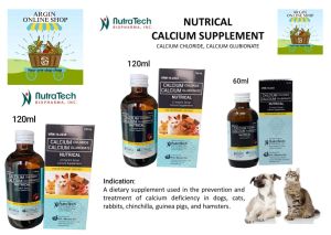 Nutrical Calcium Supplement for Dogs and Cats 60ML/120mL