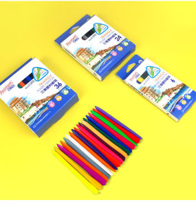 Pensil warna - Crayon anak - Alat mewarnai - Crayon Oil Patel - CRAYON PLASTIK Pensil Warna Plastik - 144-crayon plastik