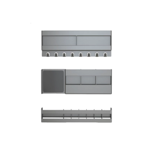 3 Piece Bathroom Door Hanging Shelf with Deep Hook Invisible Storage Space Over Cabinet Organizers for Shower Essential