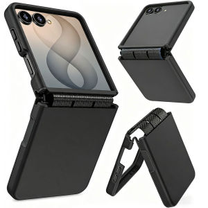 for Samsung Z Flip 8 Case with Flexible Hinge CoverDual-Layer Matte Solid Hard PC TPU Shockproof Phone Case for Galaxy Z Flip 7 CaseZ Flip 6 CaseZ Flip 5 Case