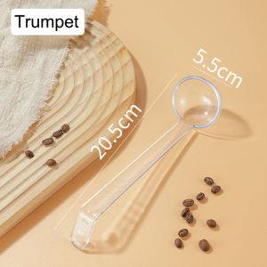 5.2*25CM Clear Powder Spoon/jam Scooper For Milktea Long Handle Coffee Teaspoon