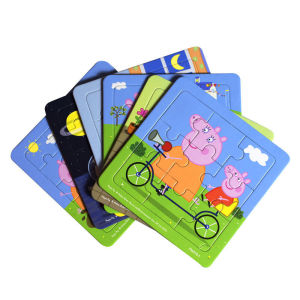 Peppa Pig Kids Jigsaw Puzzle 2-7 Years Old Paper 3D Puzzle Birthday GiftCARSTransformersThe OctonautsMy Little PonyFrozen Jigsaw