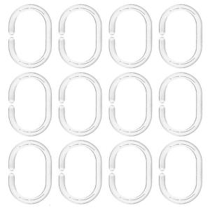 Plastic Shower Hook With Smooth Surfaces For Quick Cleaning Effortlessly Bath Curtain Replacement Home Decors Essential