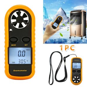 DISKAS Mini Digital Anemometer LCD Display Hand-held Wind Speed Gauge Accurate Measurement 0-30m/s Range Wind Speed Meter Electrical Equipment